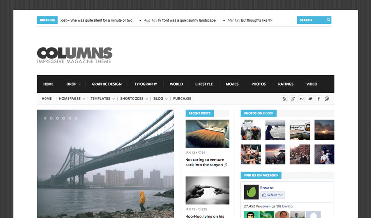 Columns WordPress Theme Columns - Best Magazine WordPress Theme 2013