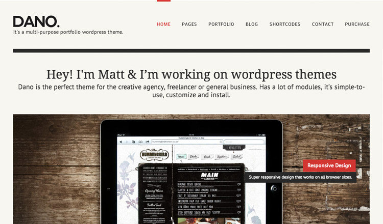 Dano WordPress Theme Dano - Best Responsive WordPress Theme 2021