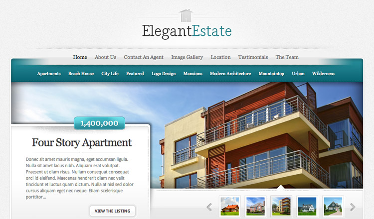 Elegant Estate WordPress Theme Elegant Estate - Best Real Estate WordPress Theme 2021