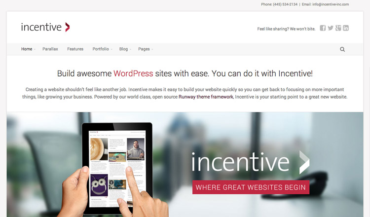 Incentive WordPress Theme Incentive - Best Business WordPress Theme 2021