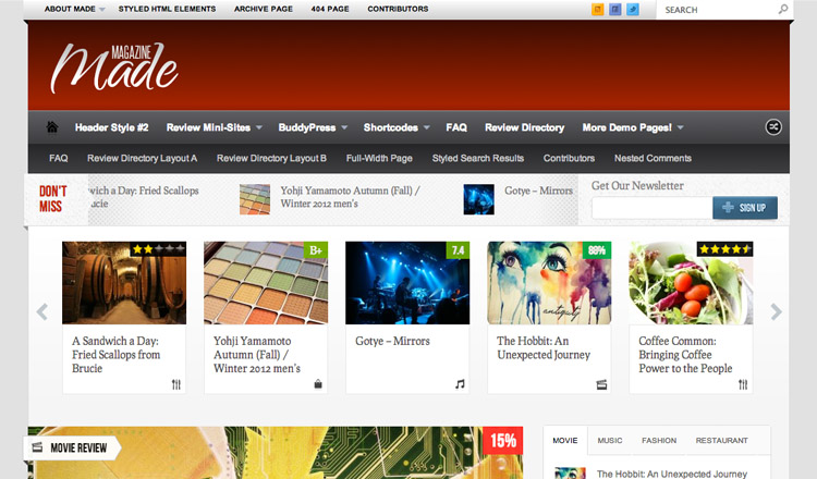 Made WordPress Theme Made - Best BuddyPress WordPress Theme 2021
