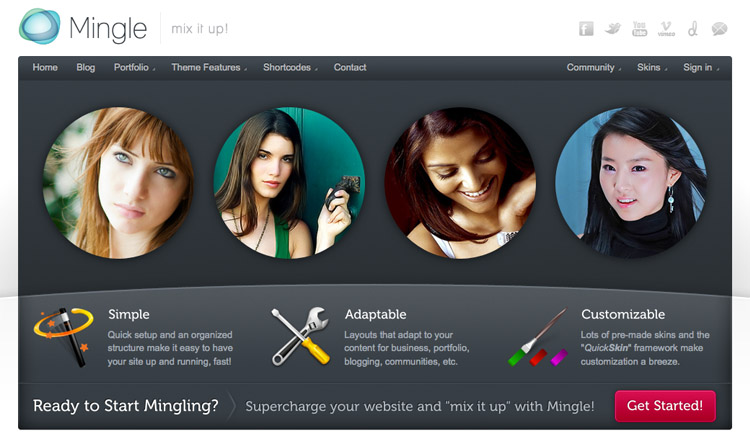 Mingle WordPress Theme Mingle - Best BuddyPress WordPress Theme 2021