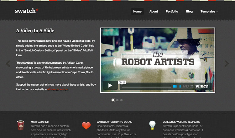 Swatch WordPress Theme Swatch - Best Free WordPress Theme 2021