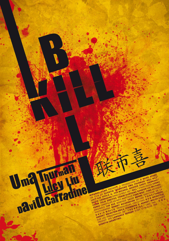 Kill Bill Typographic Poster